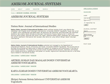 Tablet Screenshot of journal.amikom.ac.id